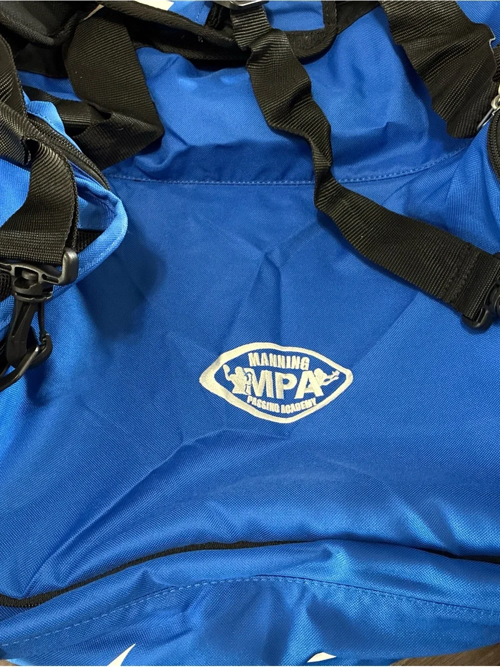 Nike Royal Blue and Black Duffel with MPA logo